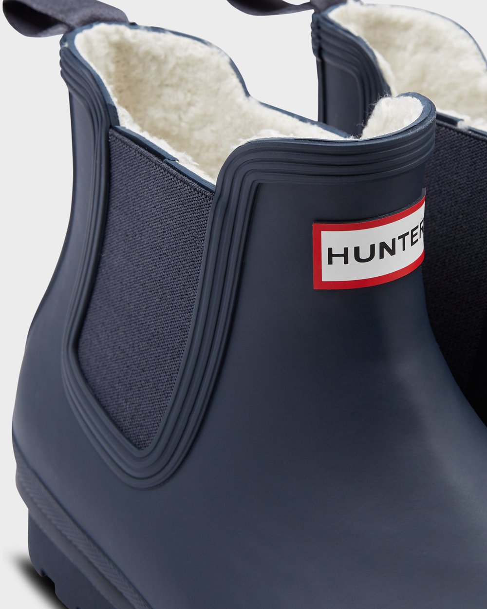 Hunter Hombre Original Insulated - Botas Chelsea Azul Marino - 087-QLJBUZ